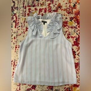 Madison Blue Ruffled Sleeveless Blouse